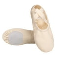 thumbnail image 2 of 1 Pair Girls Ballet Shoes Full Stretch Fabric Dance Shoes Soft Breathable Wear Resistant Lightweight Toddler Dance Slippers Shoes, 2 of 8