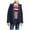 Multicoloured - navy, variant on Tommy Hilfiger Mens Hooded Plaid Jacket, Multicoloured, Small
