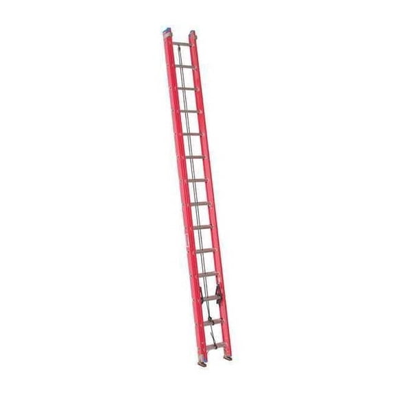 Westward 28 ft Fiberglass Extension Ladder, 300 lb Load Capacity 44YY49