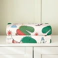 thumbnail image 3 of Erosebridal Christmas Dinosaur Flannel Blanket, Xmas Tree Sherpa Throw, Cartoon Decor, 3 of 7