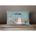 thumbnail image 4 of South Russian Sheepdog Sweet Home Canvas Fabric Decorative Pillow, 4 of 4