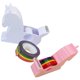 thumbnail image 3 of 2 soportes para cinta adhesiva con forma de unicornio, adorables cortadores de cinta para oficina., 3 of 8