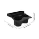 thumbnail image 2 of unbranded Organizador Para Auto Con Portavasos Y De Almacenamiento Negro Estable, 2 of 8