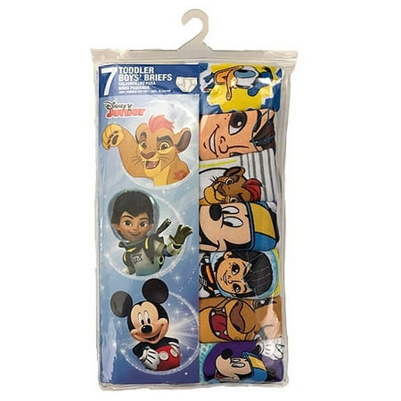 Disney Mickey Mouse, Lion King & Miles from Tomorrowland Brief Underwear, 7 Pack (Toddler Boys)