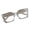 transparent, variant on BRANROY  Square Nail Flat Mirror Mens Sunglasses - Blue Light Glasses Retro Square Frame for Women Men Optical Eyewear  UV Protection,Leopard Print