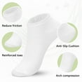 thumbnail image 4 of BlueFire Women's Socks Value Ankle Soft Moisture-Wicking Sock, 12-Pairs Women Size 8-12 Cotton White, 4 of 10