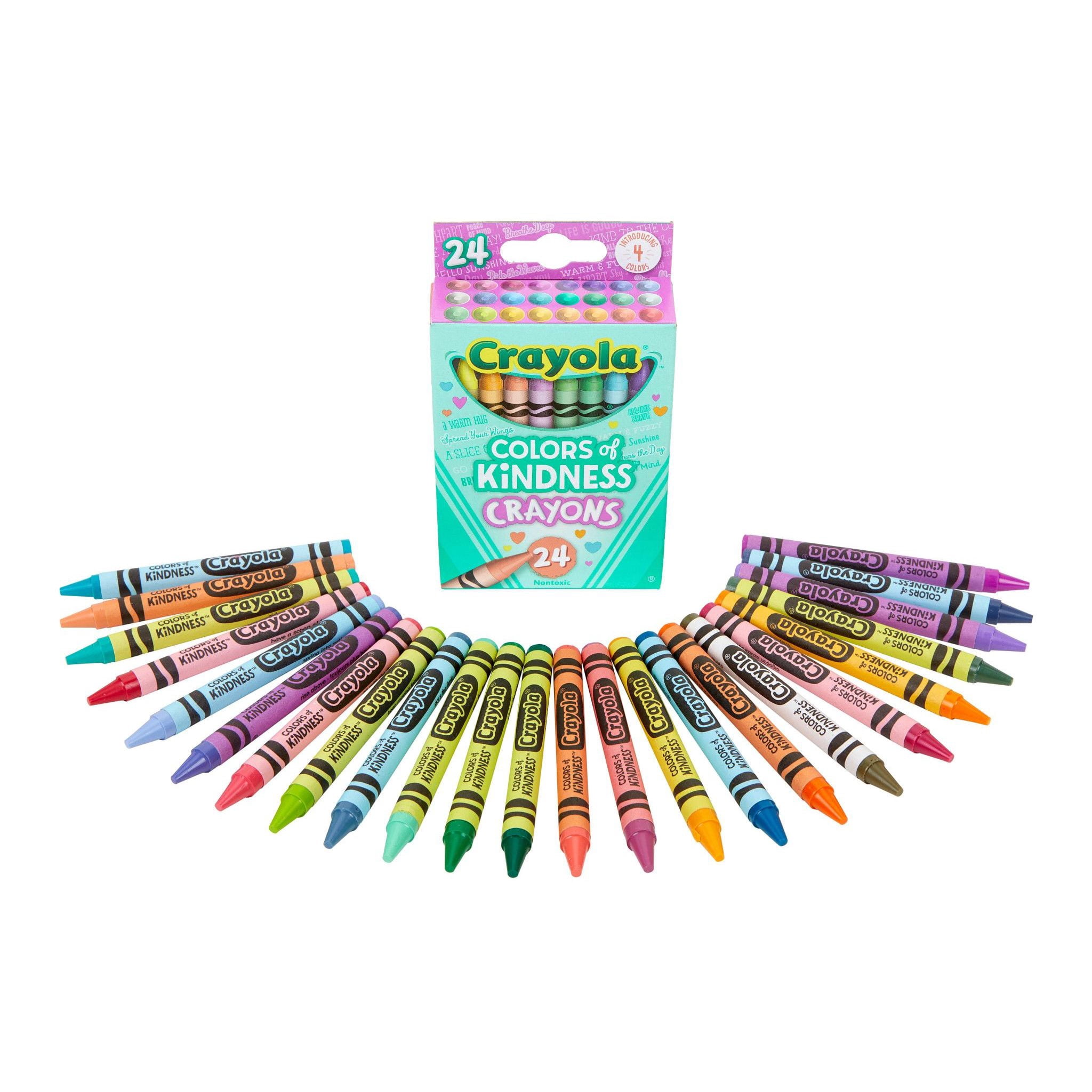 JUPITEARTH 24 Colors Crayons – Vibrant Non-Toxic Art Set