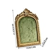 thumbnail image 3 of Gumesh 6x8 Picture Frame Vintage Gold Frames, Antique Gold Ornate Resin Photo Frame with Glass Front for Tabletop and Wall Mounting, Arched Picture Frame for Home Decor, 3 of 7