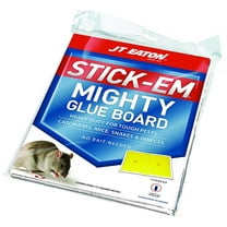JT Eaton Stick-Em Mighty Glue Board Rat Trap - For Rats, Mice, Insects - Black