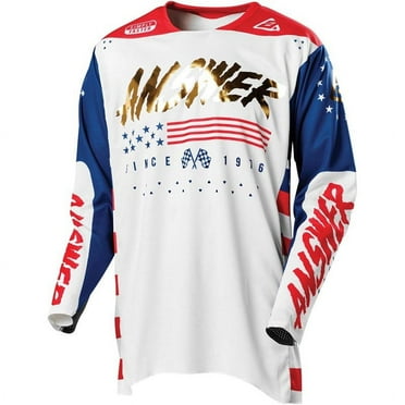 Answer Elite Redzone Jersey (XX-Large, White/Navy/Scarlet)
