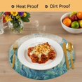 thumbnail image 4 of Turquoise Jellyfish Coastal Round 15 Inch Placemats Set of 4, Summer Ocean Seaweed Vintage HeatResistant Non Slip Place Mats for Dining Table, Wipeable Braided Kitchen Table Mats for Housewarming, 4 of 9