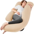 thumbnail image 1 of Almohada para Embarazo Sasttie en Forma de U Jumbo 152x76 cm Beige, 1 of 7