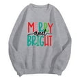 thumbnail image 6 of adviicd Christmas Sweatshirt for Women Merry and Bright Sweaters Crewneck Fashion Winter Pullover (Grey, L), 6 of 6