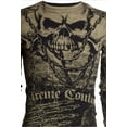 thumbnail image 5 of XTREME COUTURE Mens Long Sleeve KILLER Crewneck T-Shirt (Black/Tan), 5 of 7