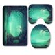 thumbnail image 1 of Juego de Alfombrillas de Baño ABPHQTO Halloween 3 Piezas Calabazas Bosque Espeluznante, 1 of 1