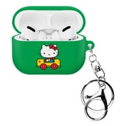 Sanrio AirPods Pro Case Key Ring Keychain Key Holder Hard PC Shell Strap Hole Cover - Hello Kitty Car