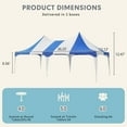 thumbnail image 2 of Erommy 13x26ft Wedding Tent, Heavy Duty Double Peaked Party Tent , 60 Person Capacity Outdoor Gazebo Pavilion Shelter for Party, White, 2 of 8