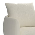 thumbnail image 2 of Modern Boucle Fabric Accent Chair in Cream, 2 of 7