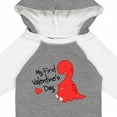 thumbnail image 4 of Inktastic My First Valentine's Day Boys or Girls Long Sleeve Baby Bodysuit, 4 of 5