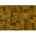 thumbnail image 1 of Ahgly Company Indoor Rectangle Patchwork Yellow Transitional Area Rugs, 8' x 10', 1 of 4