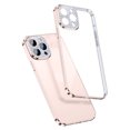 thumbnail image 1 of ELEHOLD Ultra-thin Plating Clear Glass Case for iPhone 13 Pro Max 6.7" 2022,with Shockproof Anti-scratch Crystal-clear Back Ultra-thin Lightweight Case Cover,Pink, 1 of 5
