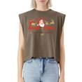 thumbnail image 5 of EcoLoom Sleigh Rides Santa Claus Cap Sleeve Muscle Crop Shirt Women Sleeveless Baby Tee, 5 of 5