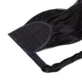 thumbnail image 3 of SHCKE 20" 22" Ponytail Extension Straight Curly Wrap Around Ponytail Extensions Synthetic Fiber Hair Extension Dark Black Hairpiece for Women, 3 of 4