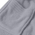 thumbnail image 5 of FAHXNVB Mens Robe Winter Warm Long Fleece Bathrobe Solid Color Plush Soft Bath Robe with Adjustable Waist Belt and 2 Pockets, 5 of 7