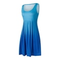 thumbnail image 2 of Lucakuins - Mini vestido de verano para mujer, casual, sin mangas, cuello redondo, suelto, estampado, sin mangas Lucakuins  moda, 2 of 9