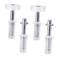 thumbnail image 2 of Kit de herrajes para puertas plegables, pieza para puertas corredizas, pivote superior de acero inoxidable y rueda guía de repuesto para oficinas y 4 piezas, 2 of 8