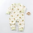 thumbnail image 2 of Wxirdiow Baby Boy Romper Baby Boy Clothes Infant Print Romper Long Sleeve Outfits Fall Winter Baby Clothing Jumpsuit Light Green Size,12-18 Months, 2 of 7