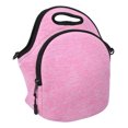 thumbnail image 4 of Correa de hombro de neopreno para picnics deportivos, viajes y trabajo: bolsa térmica para almuerzo de color rosa, 4 of 8