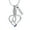 Blue, variant on Love Infinity Heart to Heart Urn Pendant Cremation Jewelry for Ashes Holder Memory Necklace Memorial Jewelry