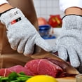 thumbnail image 6 of HOMEIORA Cutting Gloves, 2 Pairs of Cut Resistant Gloves Food Grade, Cut Resistant Gloves for Kitchen, Oyster Shucking, Fish Fillet Processing, Carving Wood and Gardening - L, Heather Gray, 6 of 7