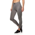 thumbnail image 2 of Reebok Womens Momentum Capri Compression Athletic Pants, Grey, Medium, 2 of 5