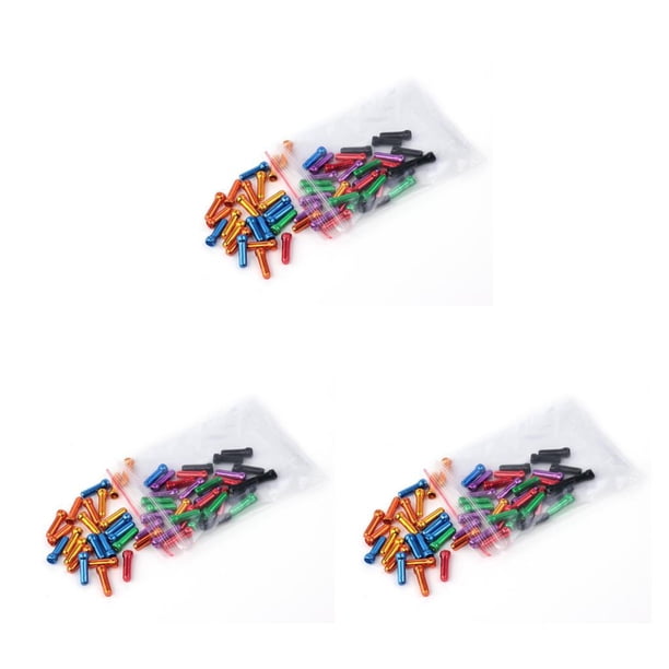 Sonducket Paquete de 50 cables de freno para bicicleta de montaña, tapas traseras de repuesto para cambio de marchas MTB, mangas de línea, Type4 NO4