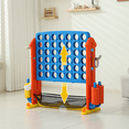 thumbnail image 3 of Jopath Jumbo 4 In A Row Game,4 In A Row Game With Build-In Mini Games,Adjustable Height,With Mesh Bag & Jumbo Connect 4,Basketball Hoop,Ring Toss Golf Games For Indoor Outdoor Fun Blue+Orange, 3 of 10