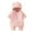 style-02 Pink, variant on Kogui Snow Suits for Toddler Girls Baby-Boys Baby One Piece Snowsuit Boy Size 12 18 Months (White,12-18 Months)