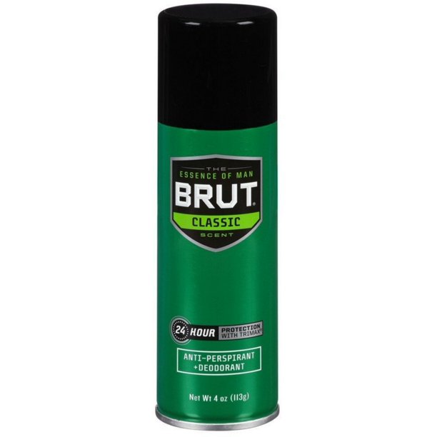 BRUT AntiPerspirant Deodorant Spray Original 4 oz (Pack of 6