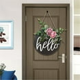 thumbnail image 2 of Wovilon Home Decor for Living Room Wooden Door Decoration Listing Home Holiday Decor Crafts Wreath Decoration, 2 of 6
