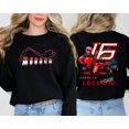 thumbnail image 1 of Charles Leclerc Formula One Sweatshirt, F1 Two Sides Sweatshirt, Charles Leclerc Shirt, Le - White - 4XL, 1 of 3