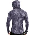 thumbnail image 5 of Sun Hoodies for Men Raglan Colorblock Camo Sunshirts with Mask, Quick Dry UPF 50+ Lightweight Uv Protection Long Sleeve Fishing Shirt Light Purple Xl, 5 of 5