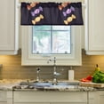thumbnail image 2 of Yayeee Kitchen Valance Rod Pocket 54" x 18" Living Room Window Curtain, Cartoon Candy, 2 of 6