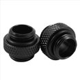 thumbnail image 4 of 8 Unids G1 / 4 Mini Rosca Externa Macho A Macho Refrigeración por Agua Giratorio Adecuado Adaptador Conector de Refrigeración por Agua Componentes del Radiador Negro, 4 of 5
