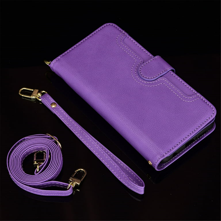  BybAgs Luxury Crossbody Shoulder Strap Phone Case for iPhone 14  Plus 11 12 13 Pro Max 14 Pro Cover Cute Card Holder Leather Cases,Style1,for  iPhone14Pro : Cell Phones & Accessories