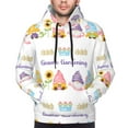 thumbnail image 2 of Bingfone Watercolor Gnome Garden Men's Drawstring Hoodie Long Sleeve Pocket Sweatshirts-Large, 2 of 6