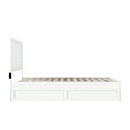 thumbnail image 6 of AFI NoHo Queen Wood Platform Bed with Headboard Footboard & Twin XL Trundle, White, 6 of 7