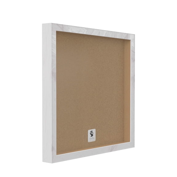 Stupell Industries Home Where Heart Is Botanical Leaf Laurel Border Graphic Art White Framed Art Print Wall Art, Design by Deb Strain