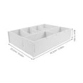 thumbnail image 2 of LEEYNEER Cash Box With Dividers For Desk Money Tray Organizer Plastic Storage Containers Money Holder Divider Box For Bills And Receipts, 2 of 8