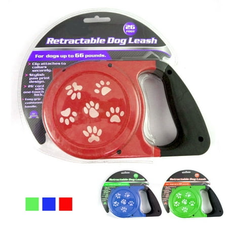 2 Pack Retractable Dog Pet Leash 26Ft Stop Lock Small Medium Big Dogs Heavy
